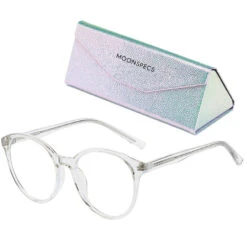 2020 Round Blue Light Blocking Glasses -Lens World Shop 2020 5807 clear 45 deg case 31d0327e 6816 44df acac 35b1d5108ec7