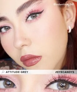 EyeCandys Attitude Glitter Set (4 Pairs) -Lens World Shop AttitudeGrey model 2 ad509093 d5e8 4349 af47 fcddd098cbb9