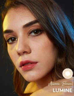 Lumine Aurora Brown 11 Lumine Aurora Brown -Lens World Shop Aurora Brown 3 model
