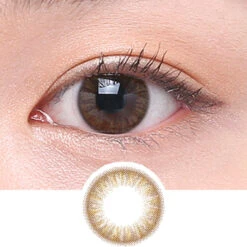 Clalen Iris M Claire Brown -Lens World Shop Claire Brown contact lens eye