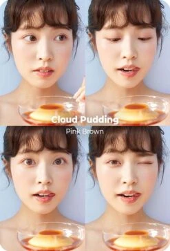 Chuu Cloud Pudding Pink Brown (10pk) -Lens World Shop Cloud pudding Pink detail2 model
