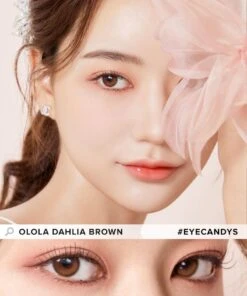 Olola Dahlia Brown (KR) 8 Olola Dahlia Brown (KR) -Lens World Shop Dahlia Brown Model 1