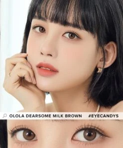 Olola Dearsome Milk Brown (KR) -Lens World Shop Dearsome Milk Brown Model 1
