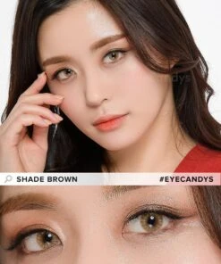 Pink Label Shade Brown -Lens World Shop EyeCandys Pink Label Shade Brown model 2