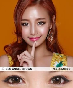 GEO Angel Brown 5 GEO Angel Brown -Lens World Shop GEO Angel brown cm834 color contact lens model 1