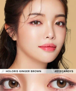 LensMe Holoris Ginger Brown -Lens World Shop LensMe Holoris Ginger Brown model