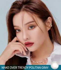 LensMe Makeover Politan Grey 9 LensMe Makeover Politan Grey -Lens World Shop LensMe Makeover Politan Grey1 model
