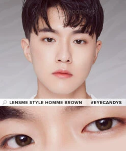 LensMe Style Homme Brown 12 LensMe Style Homme Brown -Lens World Shop LensMe Style Homme Brown model 2