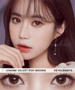 LensMe Velvet Pop Brown -Lens World Shop LensMe Velvet Pop Brown model