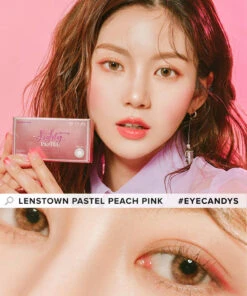 Lenstown Pastel Peach Pink 8 Lenstown Pastel Peach Pink -Lens World Shop Lenstown Pastel Peach Pink model 2