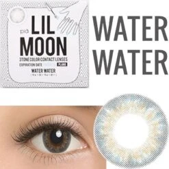 Lilmoon Monthly Water Water Blue-Grey (Prescription) 10 Lilmoon Monthly Water Water Blue-Grey (Prescription) -Lens World Shop LilmoonEyeDollWaterWater contact lenses