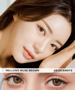 Olola Mellows 1-Day Muse Brown (10pk) (KR) -Lens World Shop ModelTemplate1 MELLOWSMUSEBROWN