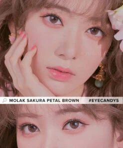 Molak Sakura Petal Brown (10pk) 7 Molak Sakura Petal Brown (10pk) -Lens World Shop Molak Sakura Petal Brown model