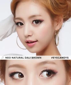 NEO Weekly Natural Dali Brown (12pk) (KR) -Lens World Shop NEO Weekly Natural Dali Brown 12 Pcs model 2