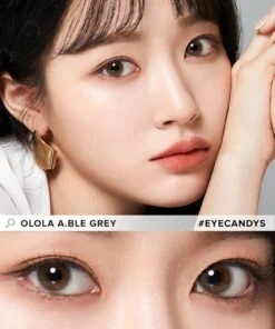 Olola 1-Day Able Grey (10pk) (KR) -Lens World Shop OlolaA.bleGrey Model2
