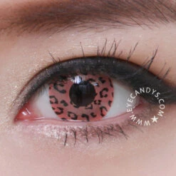 GEO Animation Pink Leopard -Lens World Shop SF64 close