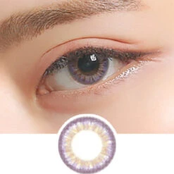 Clalen Iris M Selena Purple -Lens World Shop Selena Purple contact lens eye
