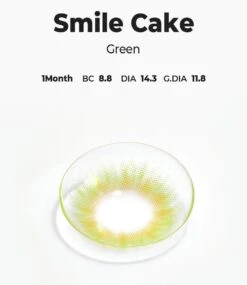 Chuu Smile Cake Green 12 Chuu Smile Cake Green -Lens World Shop Smile Cake green detailcopy model