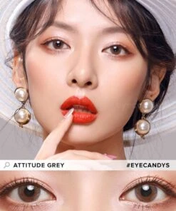 EyeCandys Attitude Glitter Grey (1 Pair) -Lens World Shop attitude grey model