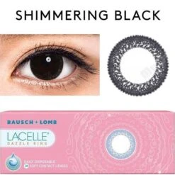 Lens World Shop -Lens World Shop bausch lomb lacelle shimmering black circle lenses