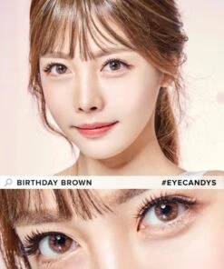 EyeCandys Pink Label Birthday Brown -Lens World Shop birthday brown MEC 2model