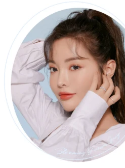 LensMe Blooming Dream Grey -Lens World Shop bloomingdream gr model 04