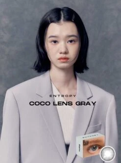 Entropy Coco Grey -Lens World Shop cocolensgray detail2 model