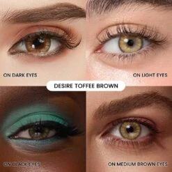 EyeCandys Desire Toffee Brown -Lens World Shop desire brown cue collage