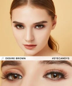 EyeCandys Desire Toffee Brown -Lens World Shop desire brown model 2