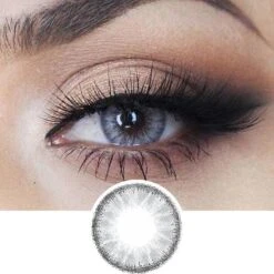 EyeCandys Desire Mist Grey -Lens World Shop eyecandys desire grey coloured contact lens eye 2