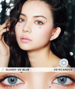 EyeCandys Glossy VG Blue -Lens World Shop eyecandys glossy vg blue color eye contacts model