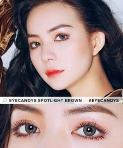 EyeCandys Spotlight Brown -Lens World Shop eyecandys spotlight brown model 2