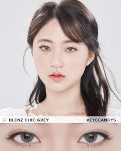 GEO Blenz Chic Grey -Lens World Shop geo blenz chic grey hda25 colour contacts model 2