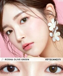 I-Girl Rosha Olive Green (10pk) 8 I-Girl Rosha Olive Green (10pk) -Lens World Shop i Girl Rosha Olive Green model