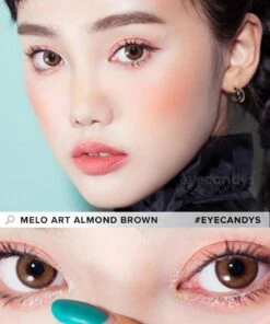 I-Sha Melo Art Almond Brown -Lens World Shop i Sha Melo Art Almond Brown model 2