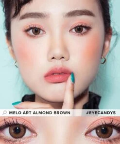 I-Sha Melo Art Almond Brown -Lens World Shop i Sha Melo Art Almond Brown model