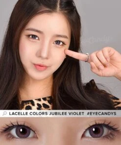 Bausch & Lomb Lacelle Colors Jubilee Violet (30pk) -Lens World Shop lacelle colors jubilee violet color contact lens 2 model