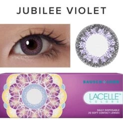 Bausch & Lomb Lacelle Colors Jubilee Violet (30pk) -Lens World Shop lacelle colors jubilee violet color contact lens
