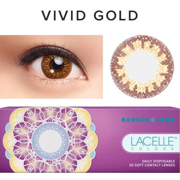 Bausch & Lomb Lacelle Colors Vivid Gold (30pk) 3 Bausch & Lomb Lacelle Colors Vivid Gold (30pk) - Image 3