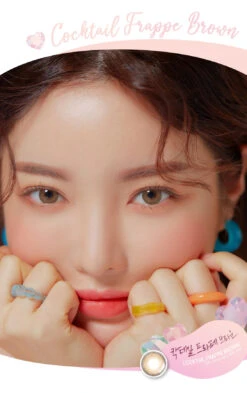 LensMe Cocktail Frappe Brown -Lens World Shop lensme cocktail frappe brown model 2 06