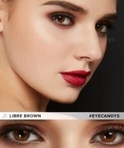 EyeCandys Libre Brown -Lens World Shop libre brown model 1