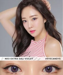 NEO Extra Dali Violet (KR) -Lens World Shop neo n253 extra dali violet color contact lens model 2
