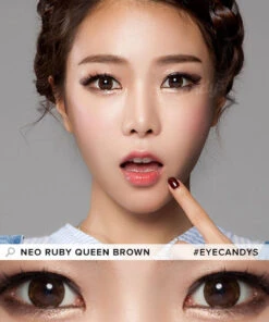 NEO Ruby Queen Brown (KR) -Lens World Shop neo ruby queen brown n514 colour contact lens model