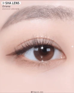 I-Sha Oriana Shade Brown -Lens World Shop orianashadebrowncirclelens