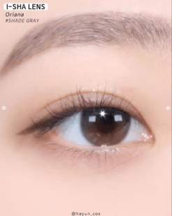 I-Sha Oriana Shade Grey -Lens World Shop orianashadegreycirclelens