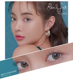 LensMe Akma RealFit 3 Color Gray (30pk) -Lens World Shop realfit3color gr model 06