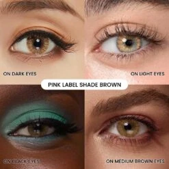 Pink Label Shade Brown -Lens World Shop shade brown cue collage