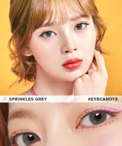 EyeCandys Pink Label Sprinkles Grey -Lens World Shop sprinkles grey model